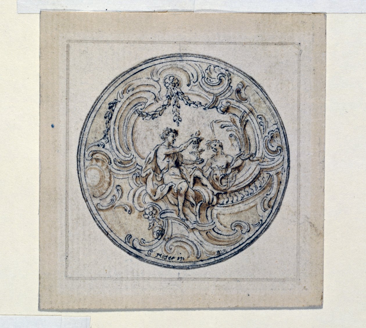 Design til urkasse af Simon Gribelin (1661-1833) af Simon II Gribelin
