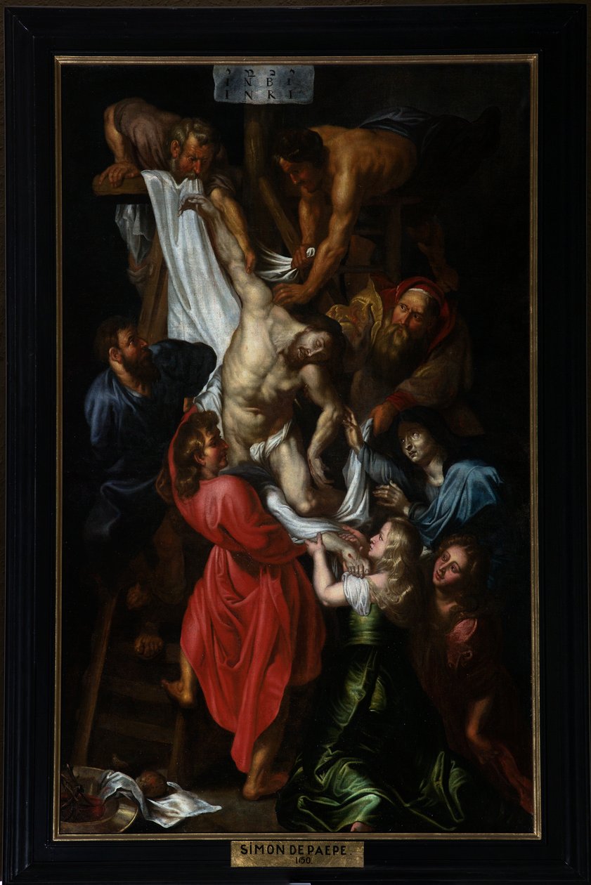 Sognekirke (Sankt Peter Sognekirke). maleri. Korsets nedstigning. Simon DePaepe (?). af Simon II de Pape