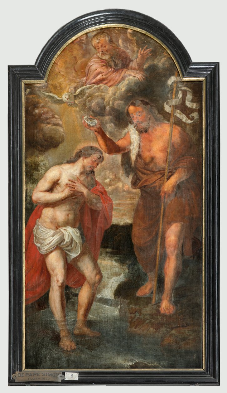 Sognekirke (Sint-Walburgakerk). Maleri, triptykon. Simon De Pape (?). Indløsning af de kristne slaver til tyrken. af Simon II de Pape