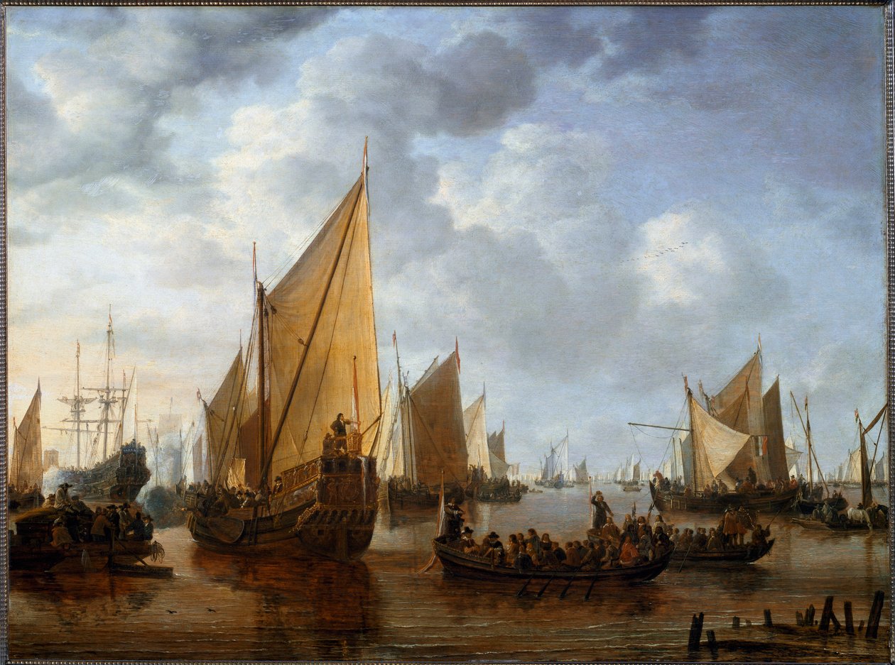 Frederick Henry, Prince of Orange besøger flåderne i Dordrecht i 1646 af Simon Jacobsz. Vlieger