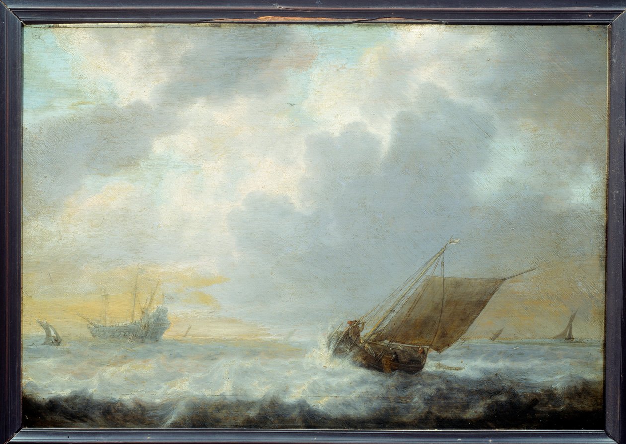 Flåde. Maleri af Simon De Vlieger af Simon Jacobsz. Vlieger