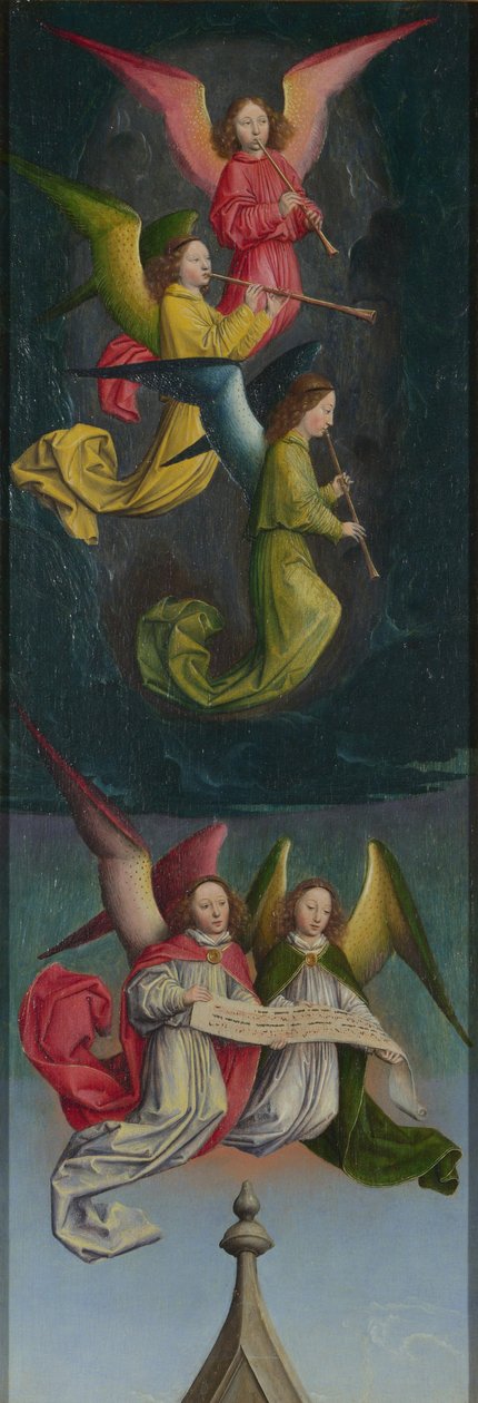 Et Englekor fra St Bertin-altertavlen, ca 1459 af Simon Marmion