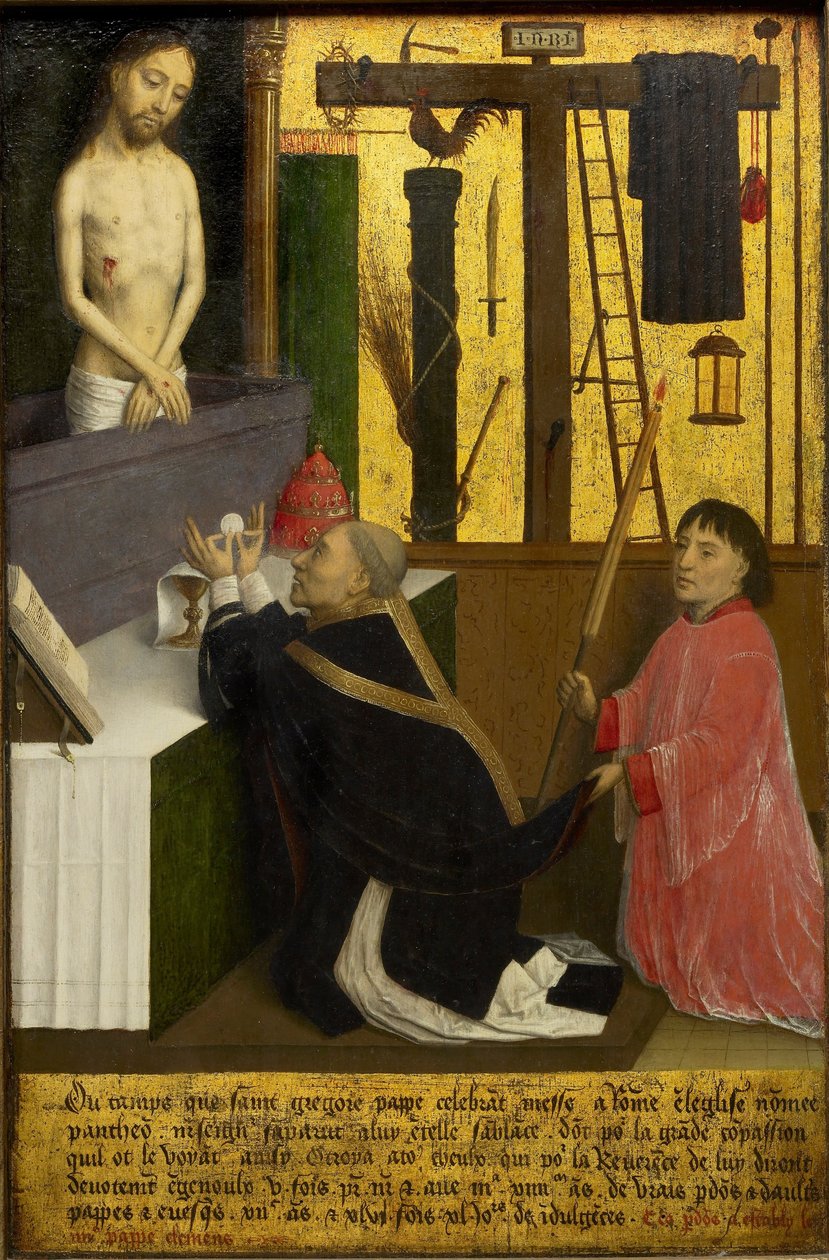 Sankt Gregors messe - Marmion, Simon (ca 1425-1489) - ca 1460 - Olie på træ - 45,1x29,4 - Art Gallery of Ontario af Simon Marmion