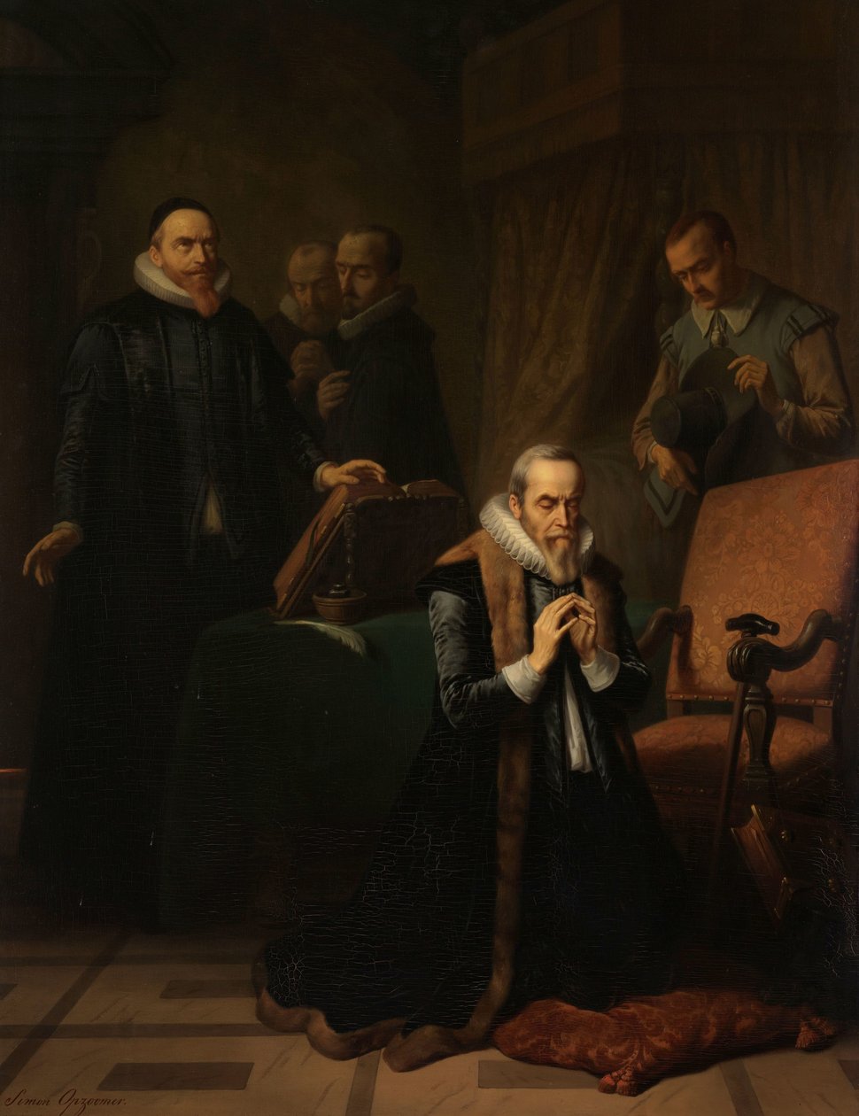 Johan van Oldenbarnevelts sidste bøn af Simon Opzoomer