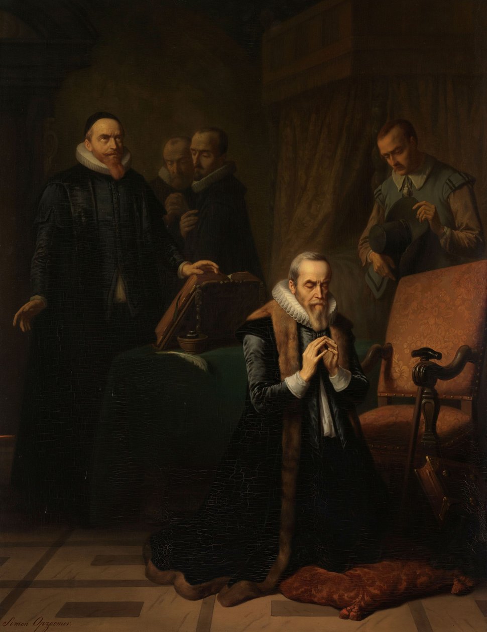 Johan van Oldenbarnevelts sidste bøn af Simon Opzoomer