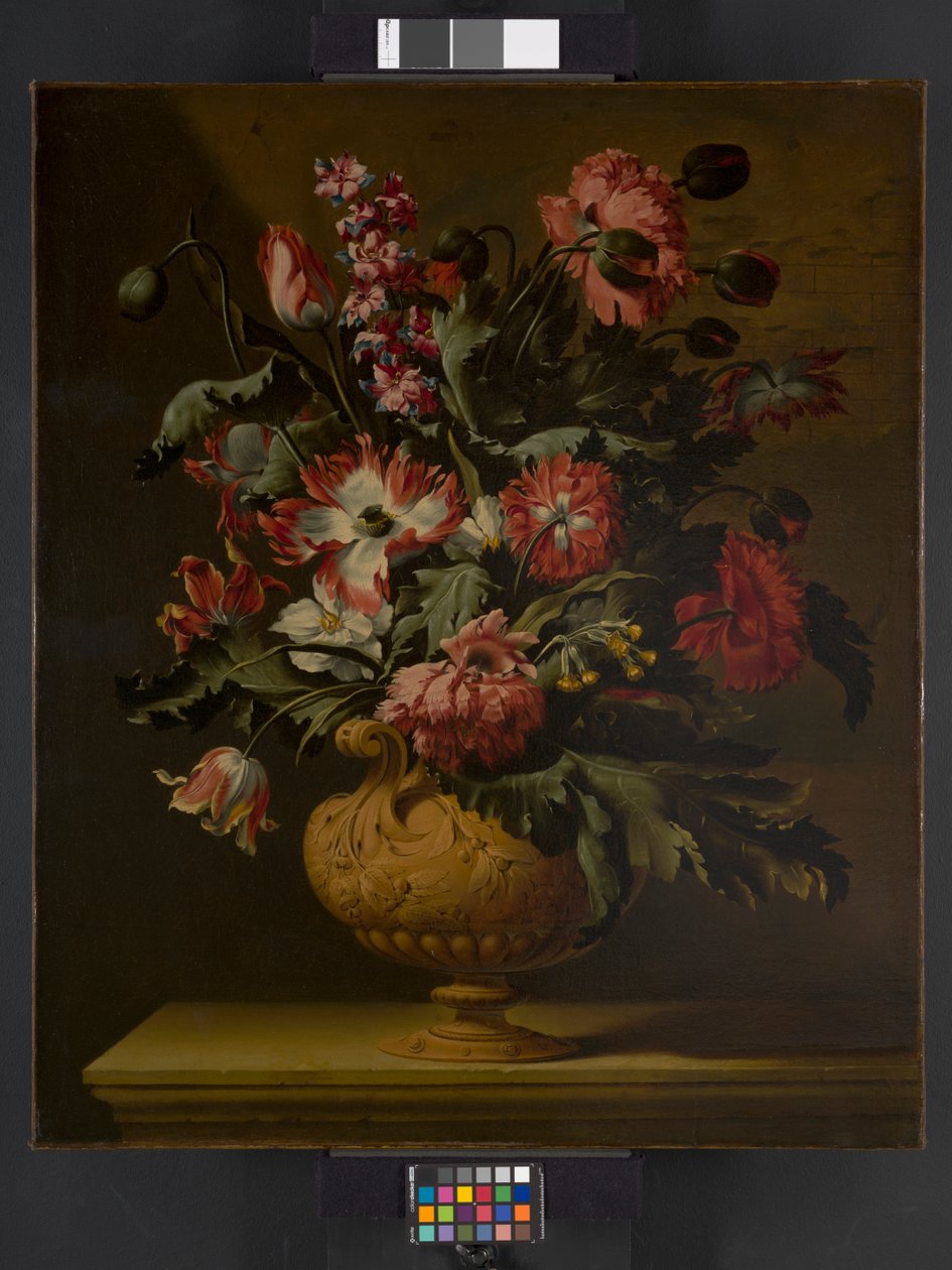 En vase med blomster, før 1710 af Simon Peeterz Verelst