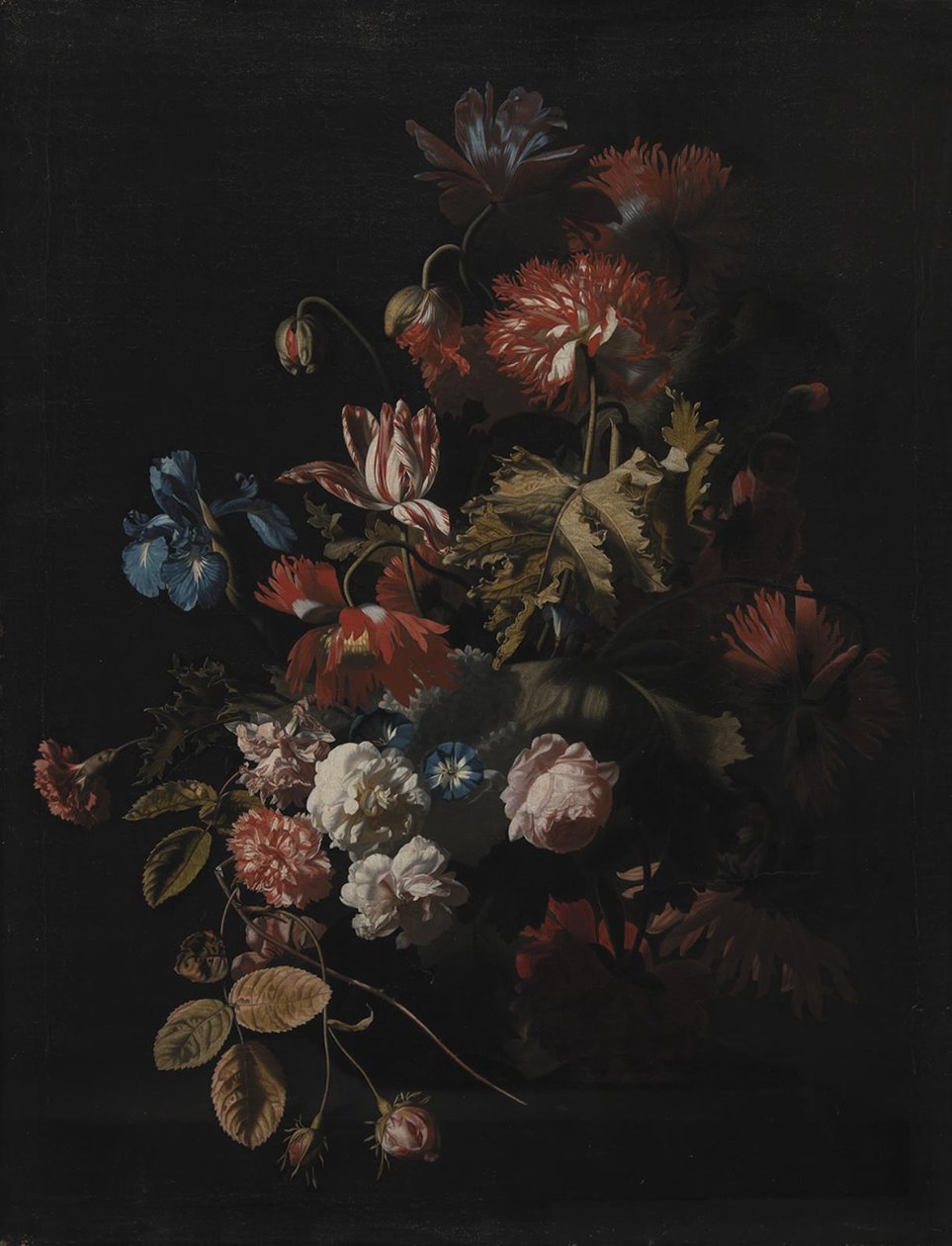 En vase med blomster af Simon Pietersz Verelst