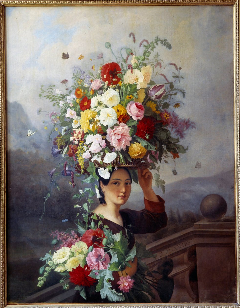 gartneren Maleri af Simon Saint-Jean (1808-1860) 1837 søn. 1,29x1,65 m Lyon, Museum of Fine Arts af Simon Saint Jean