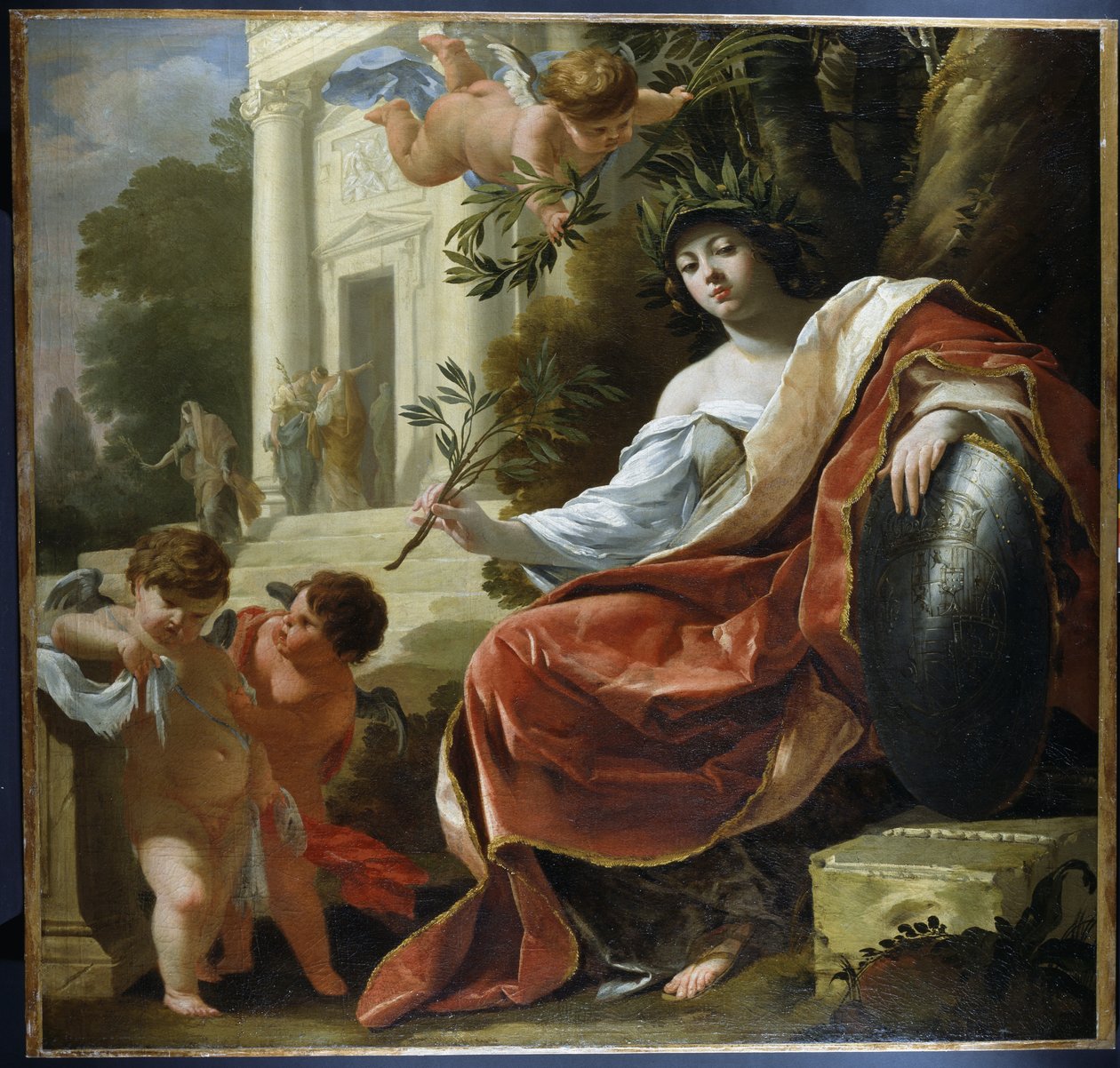 An Allegory of Peace (olie på lærred) af Simon Vouet