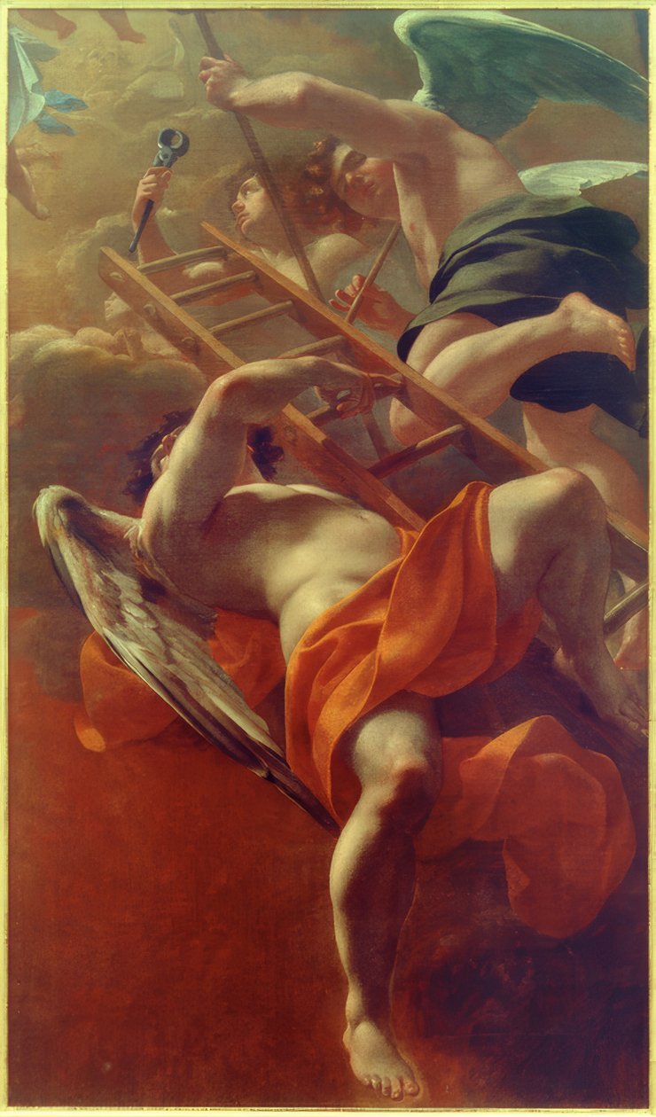 Engel med redskaber af lidenskab af Simon Vouet
