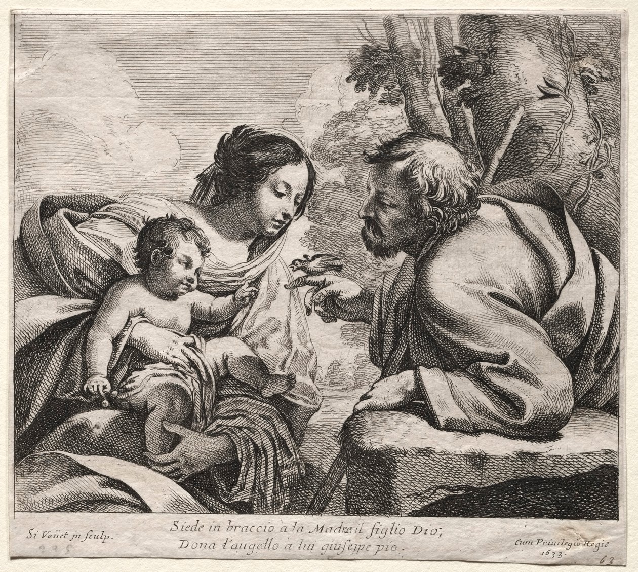 Hellige Familie, 1633. af Simon Vouet