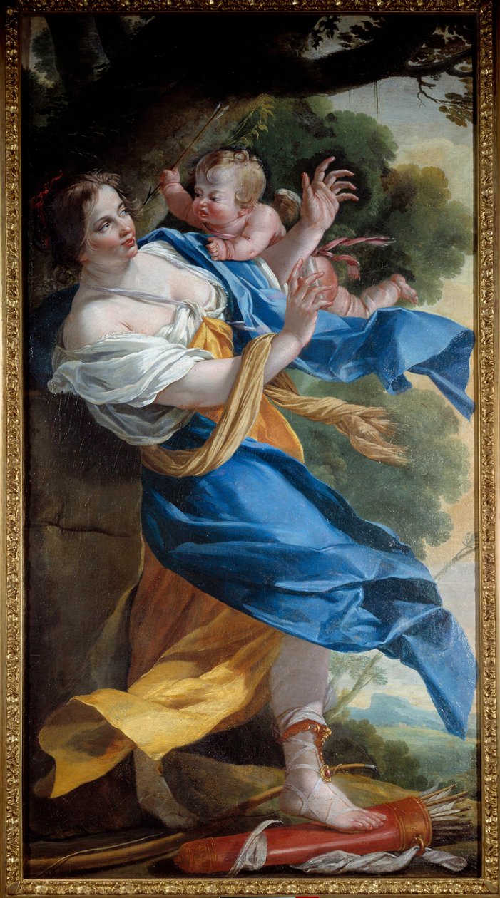 Kærlighedens hævn Maleri af Simon Vouet (1590-1649) 1634 søn. 1,87x1,37 m Nancy, Fine Arts Museum af Simon Vouet