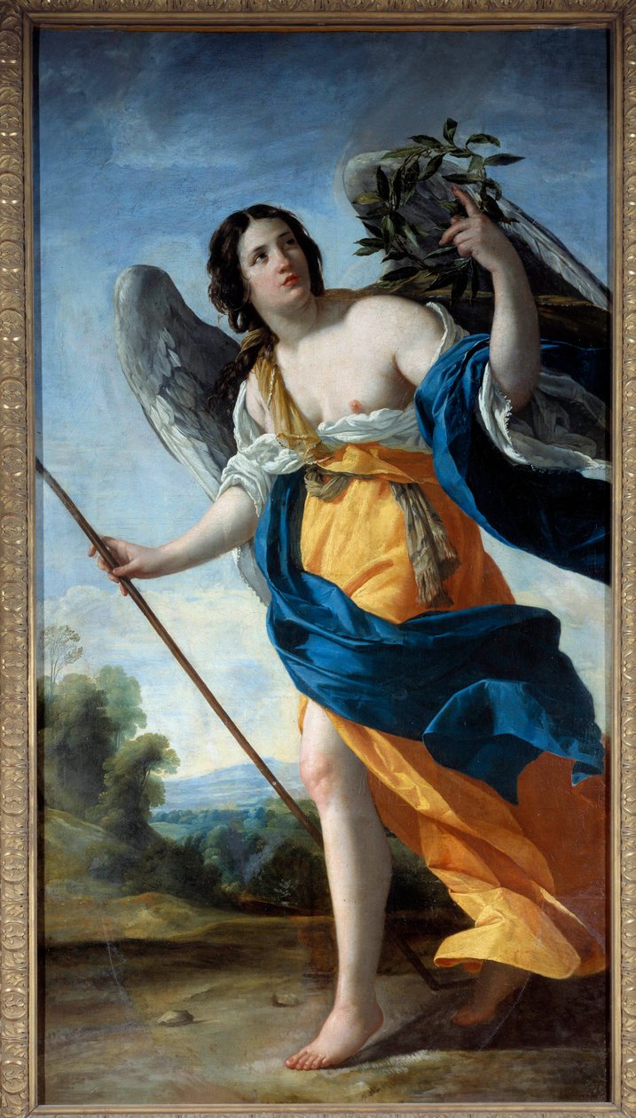 La vertu Maleri af Simon Vouet (1590-1649) 1600-tallet søn. 2,1x1,13 m af Simon Vouet