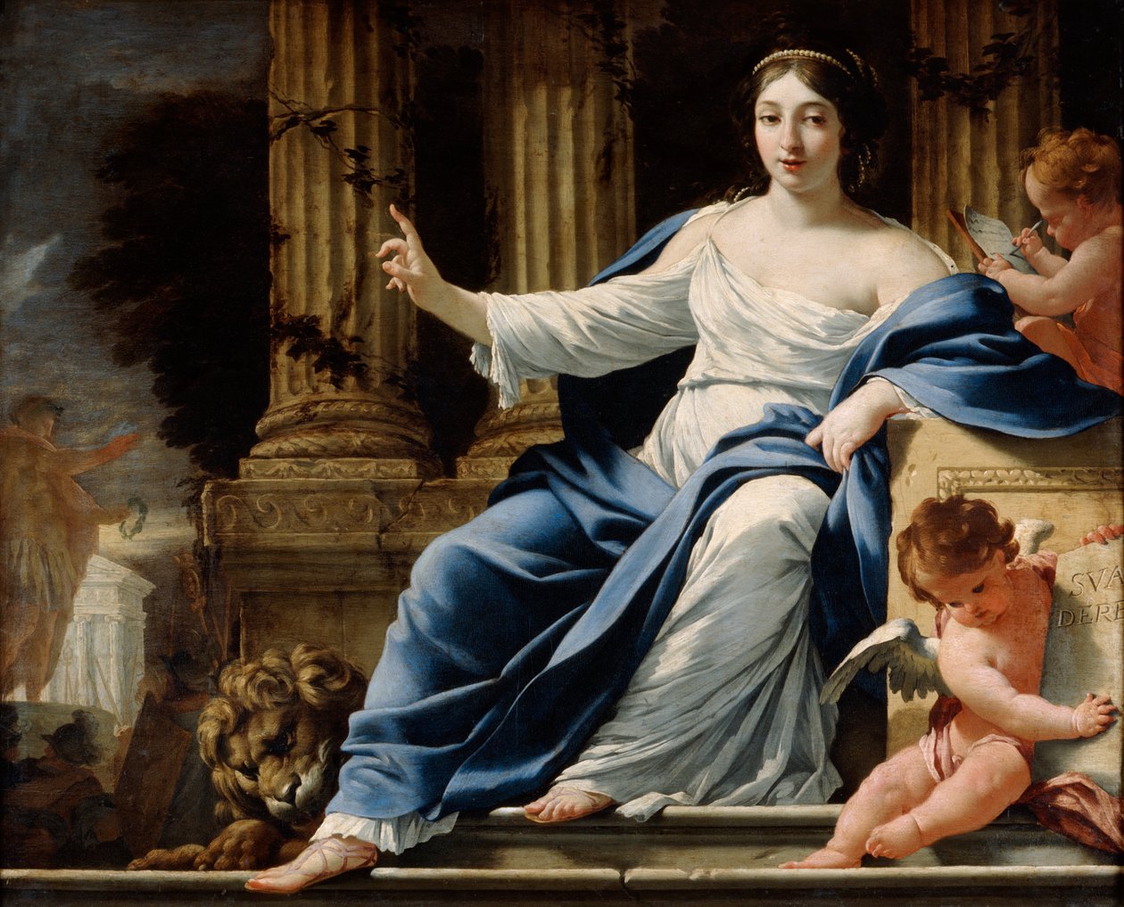 Polyhymnia, Veltalenhedens Muse, 1600-tallet af Simon Vouet