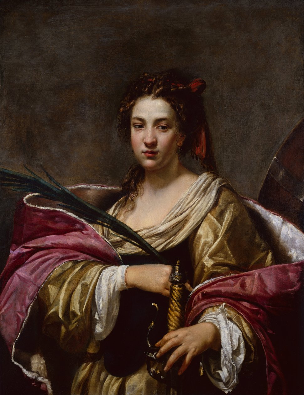 St.Catherine (olie på lærred) af Simon Vouet