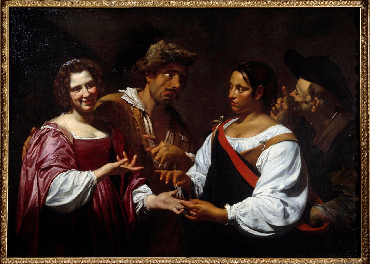 Spåkonen Maleri af Simon Vouet (1590-1649) 1620 søn. 1,2x1,7 m Ottawa, National Gallery of Art af Simon Vouet