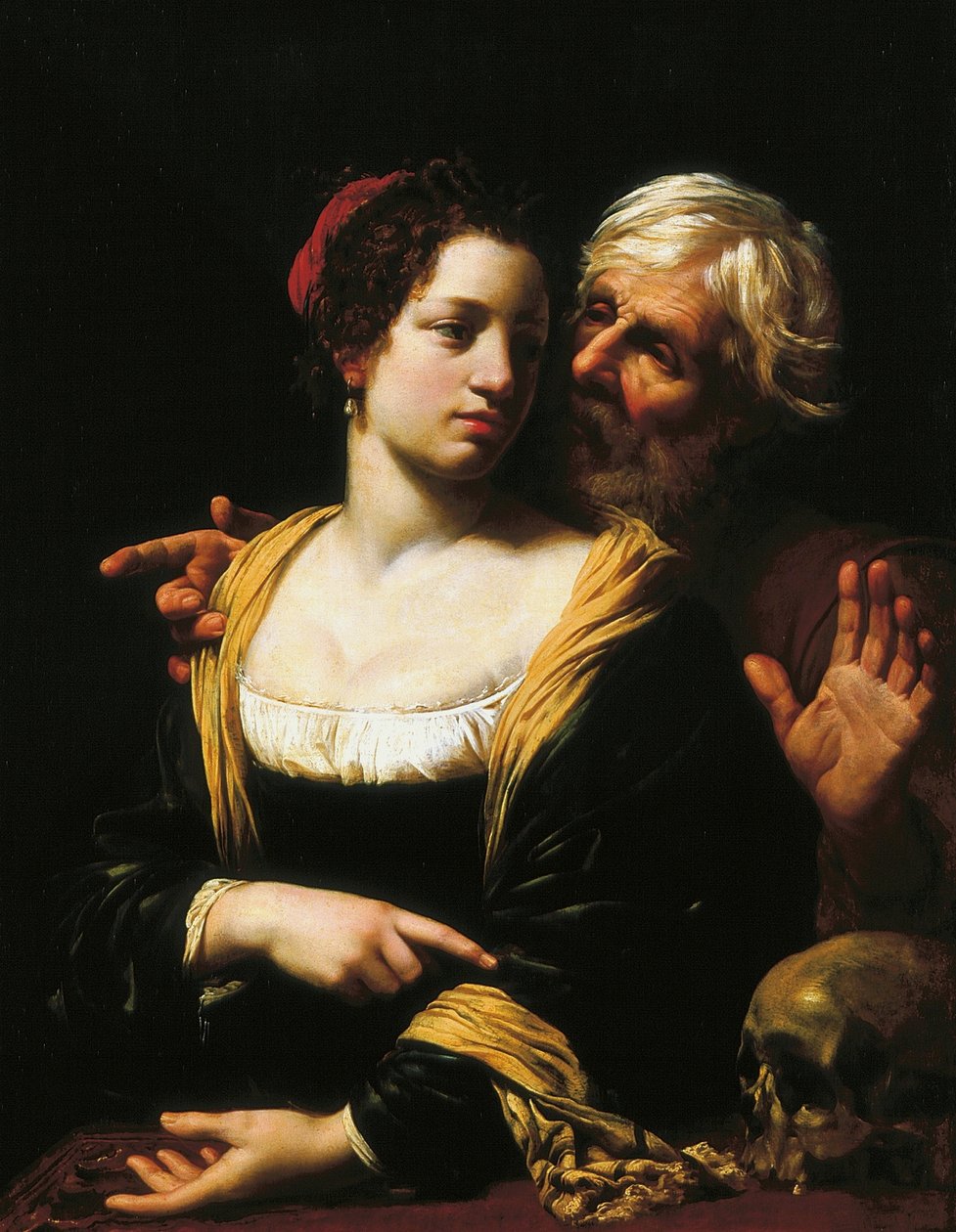 Det umage par (Vanitas). af Simon Vouet