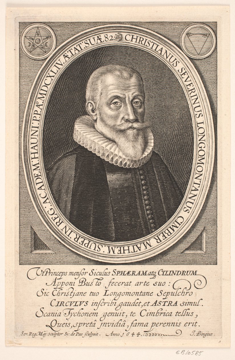 Professor Christen Sørensen Longomontanus af Simon de Pas