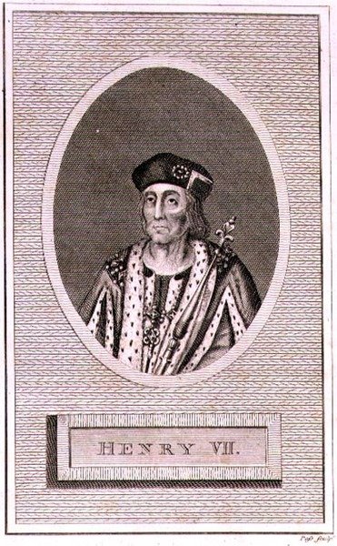 Henry VII (1472-1509) indgraveret af kunstneren, fra en 