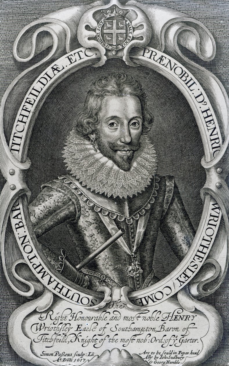 Henry Wriothesley, 3. jarl af Southampton, 1617 af Simon de Passe