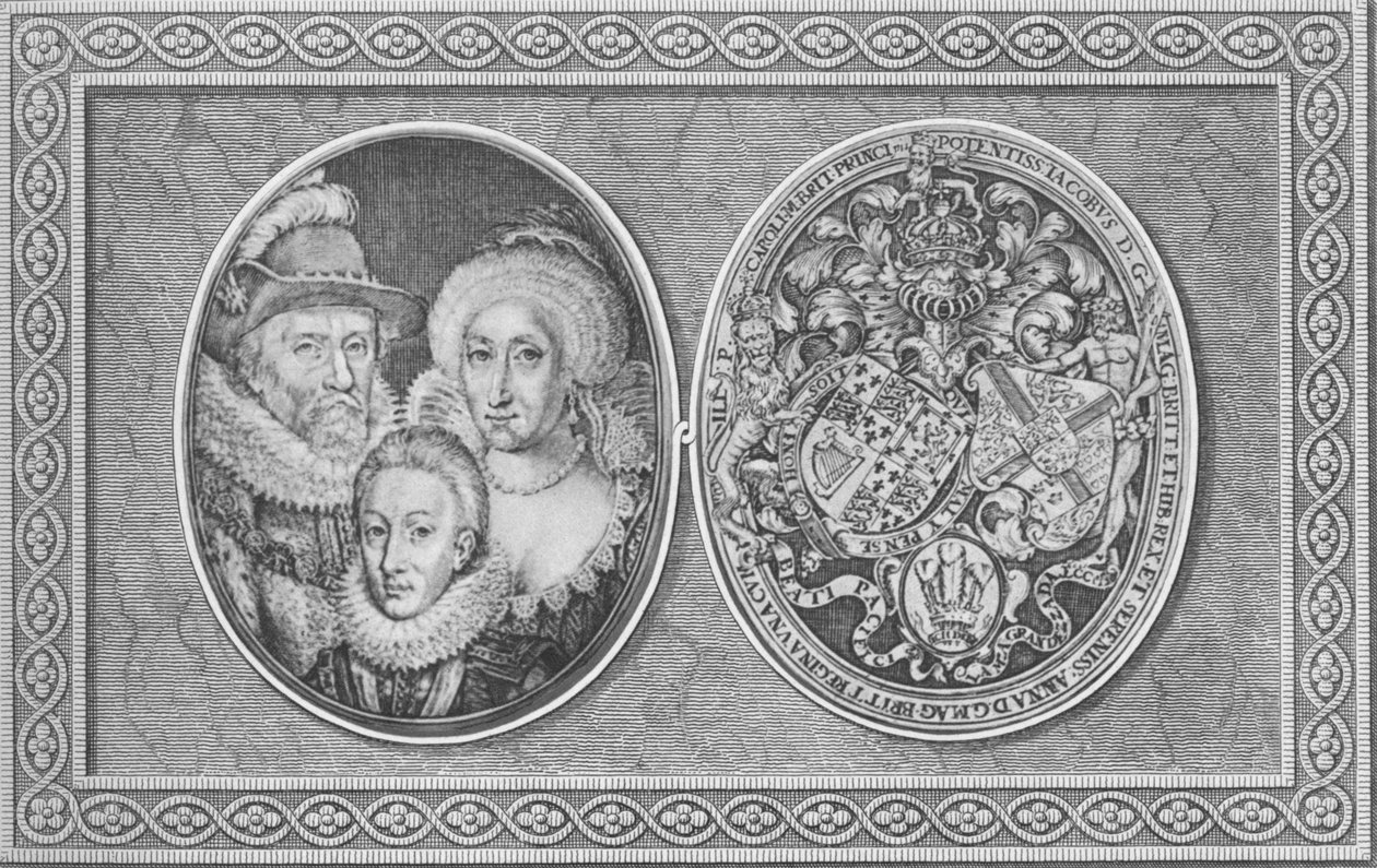 James I Anne af Danmark og Henry, Prince of Wales, 1612, 1904 af Simon de Passe