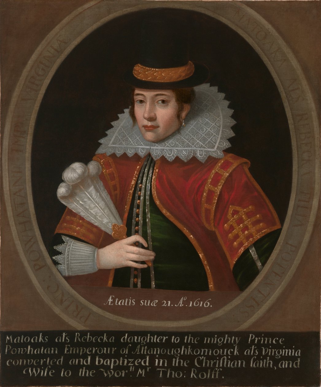 Pocahontas af Simon van de Passe