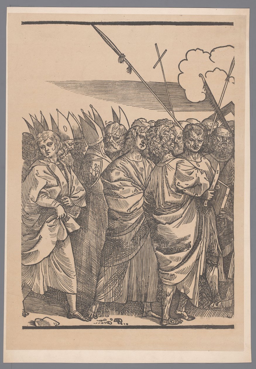 Gengivelse af tredje del af trykserien De Triomf van Christus efter Joos Lambrecht af Simonau and Toovey