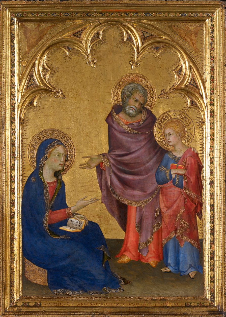Kristus opdaget i templet af Simone Martini