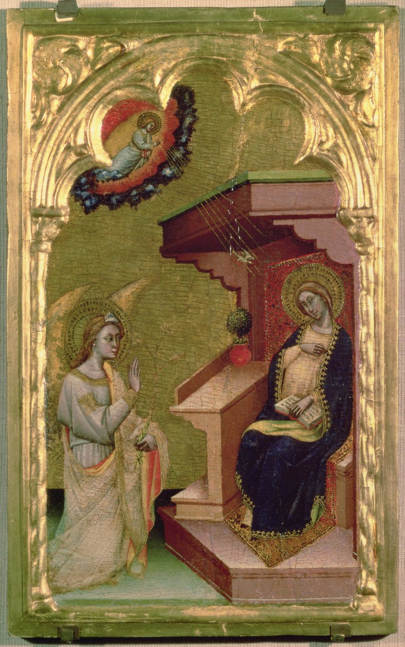 Bebudelsen (tempera og guld på panel) af Simone dei Crocifissi