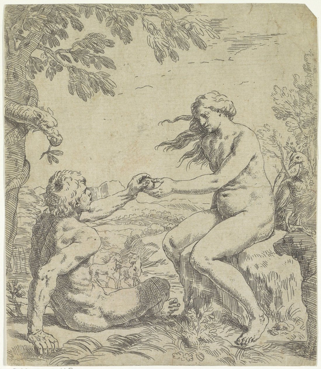 Forførelse af Adam af Simone Cantarini