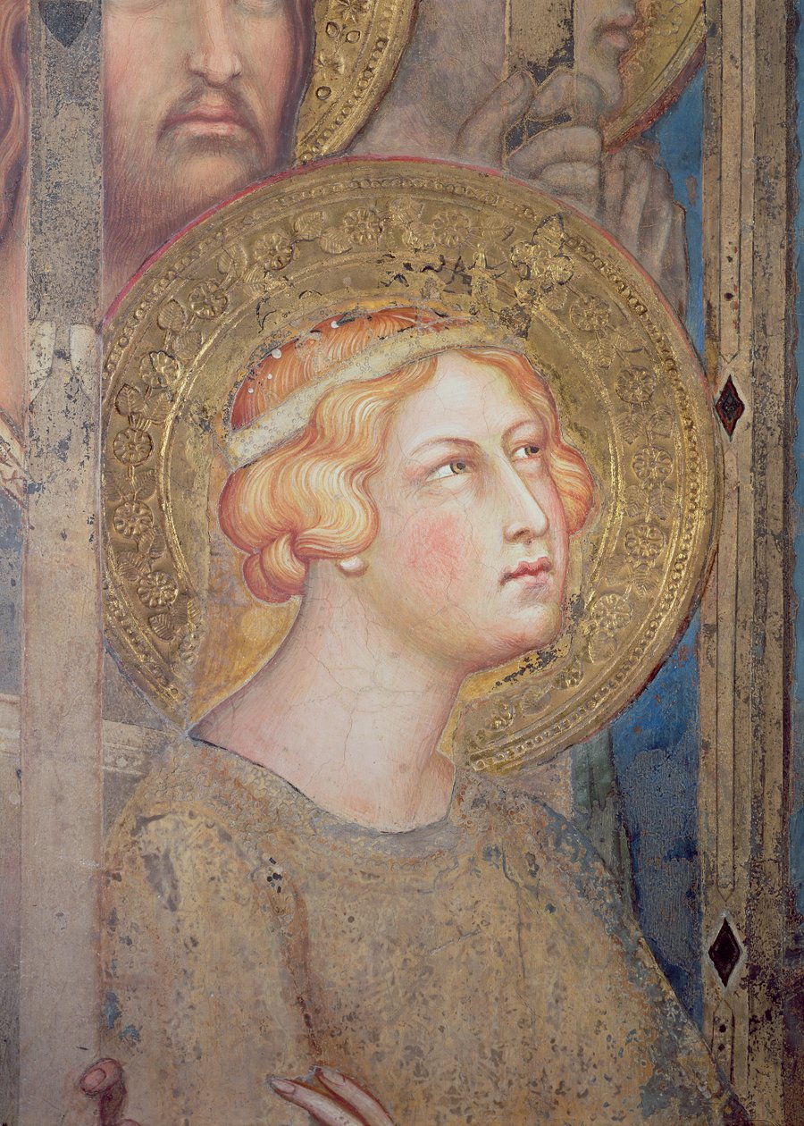 Maesta: St. Ursula, 1315 (detalje af 51591) af Simone Martini
