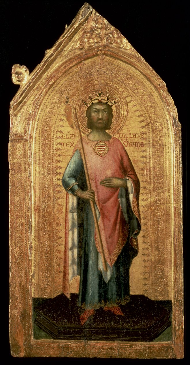 St. Ladislas af Ungarn af Simone Martini