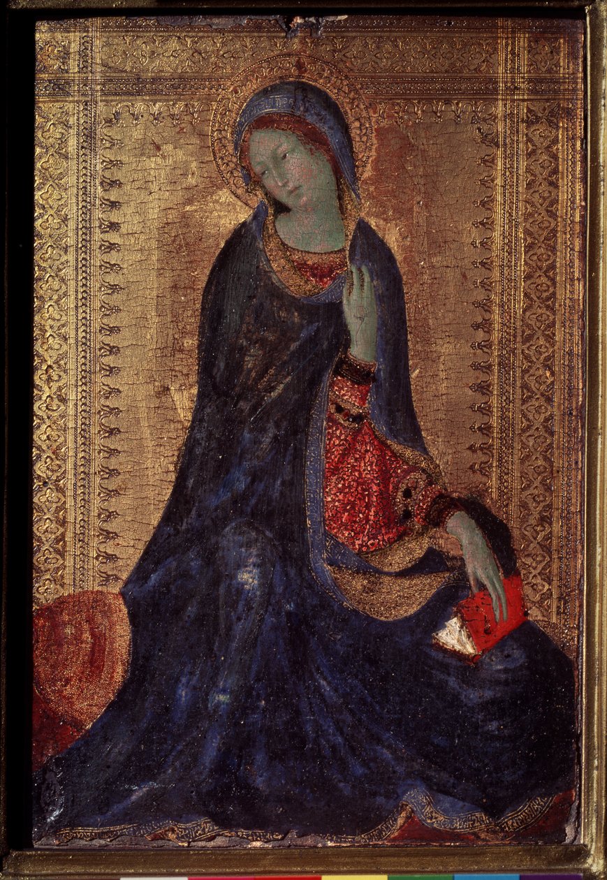 Jomfru annoncering. Maleri af Simone Martini (1280/85-1344) af Simone Martini