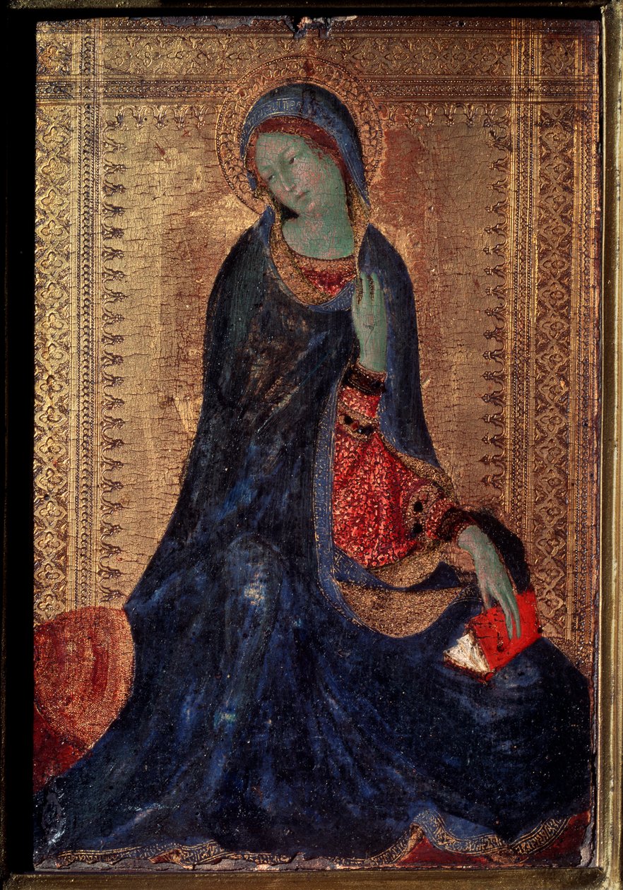 Virgin Annunciate, c1340-c1344 af Simone Martini
