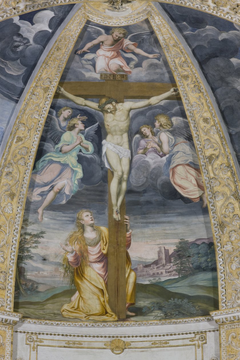 Korsfæstelse, 1578-82 af Simone Veneziano Peterzano