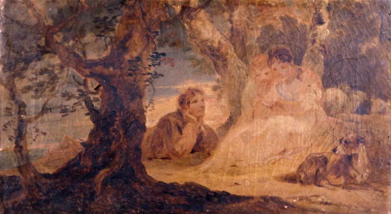Figurer i et landskab af Sir Peter Francis Bourgeois
