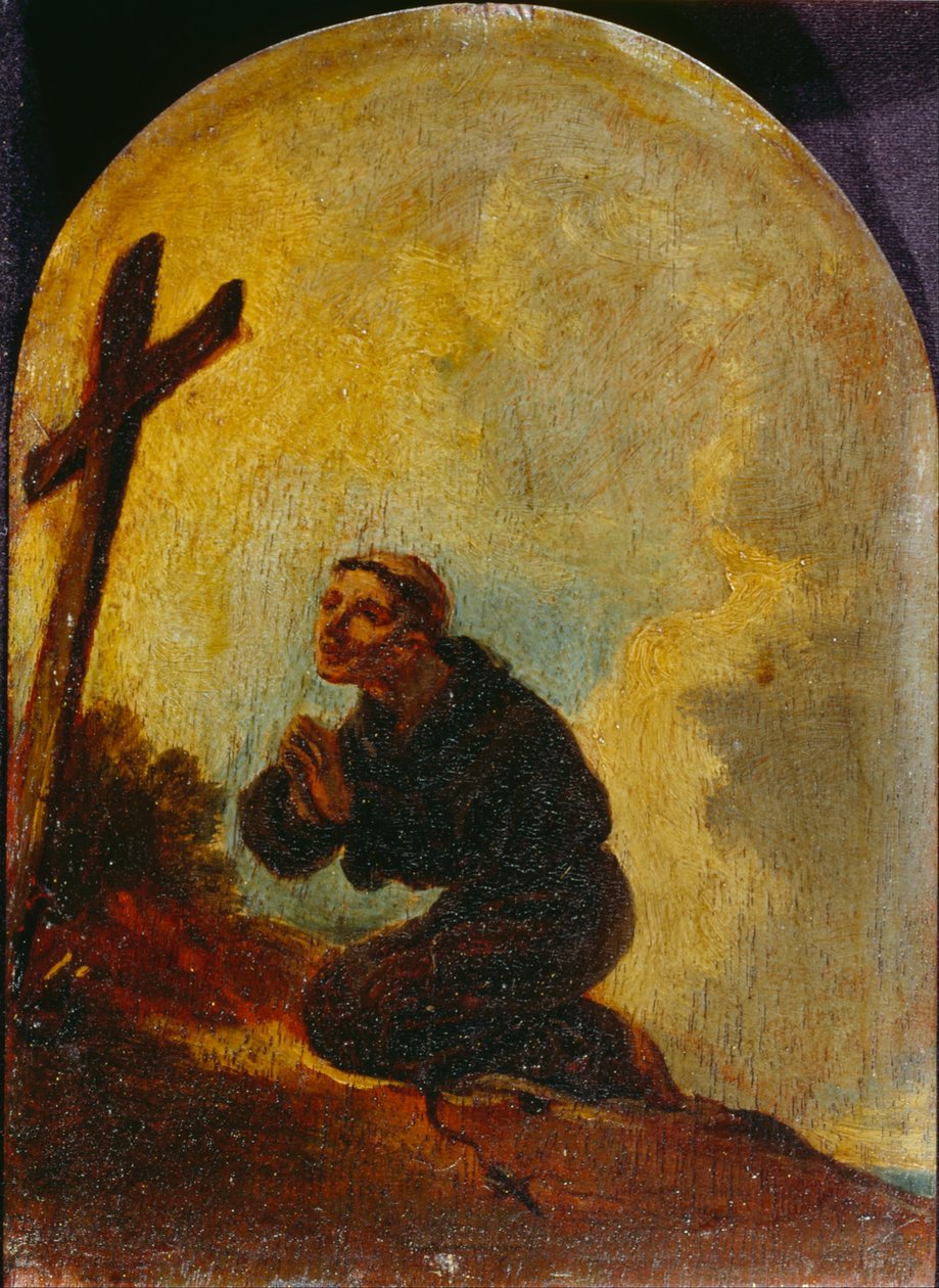 Friar i bøn af Sir Peter Francis Bourgeois