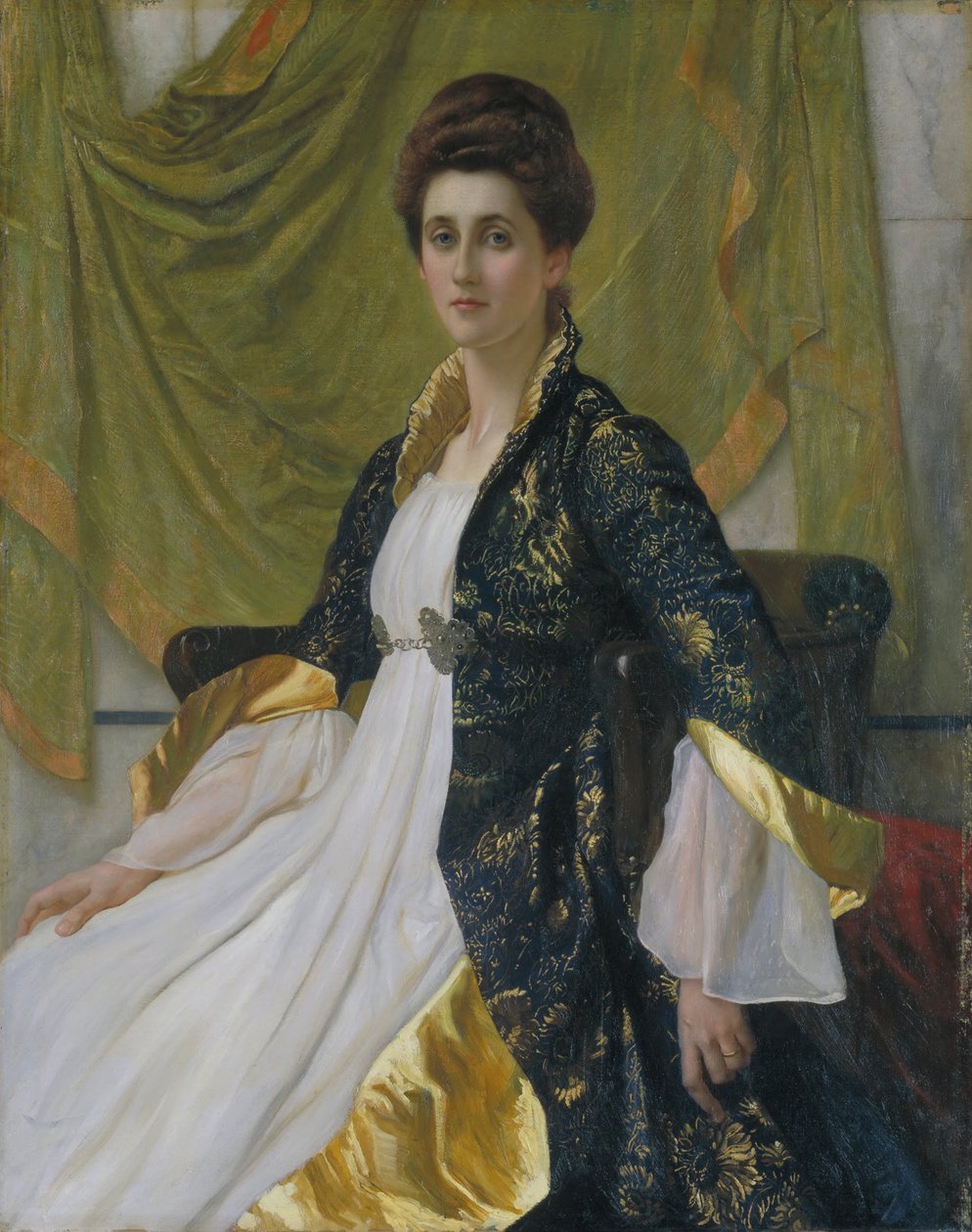 Portræt af fru Ernest Moon af William Blake Richmond