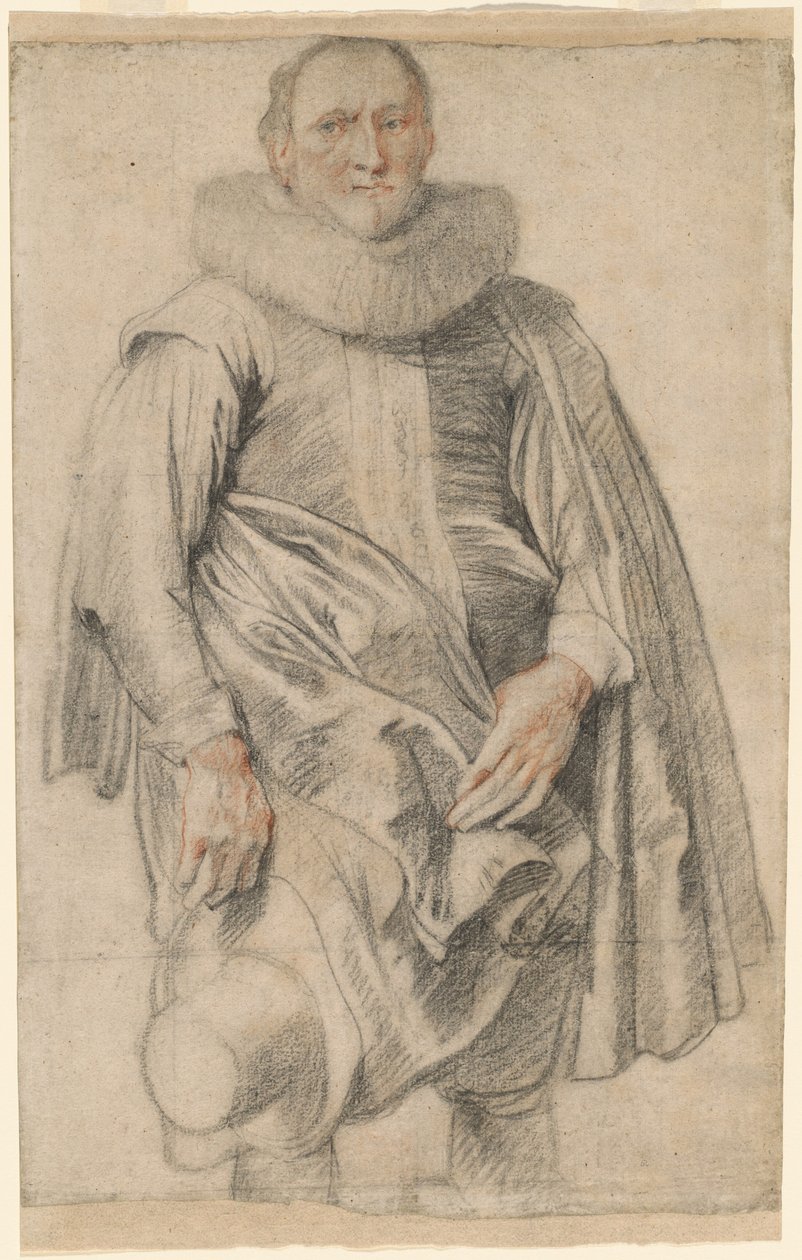 Portræt af en stående mand af Sir Anthony van Dyck