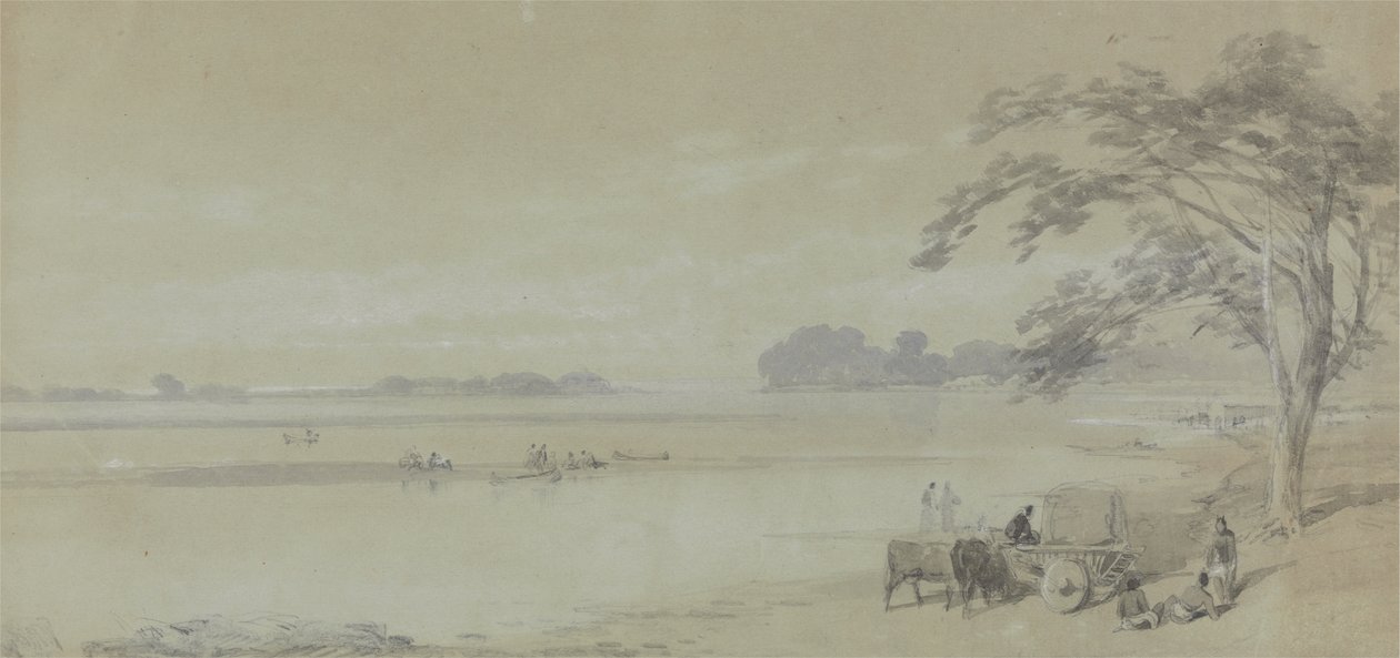Vandudsigt nær Calcutta af Sir Charles DOyly