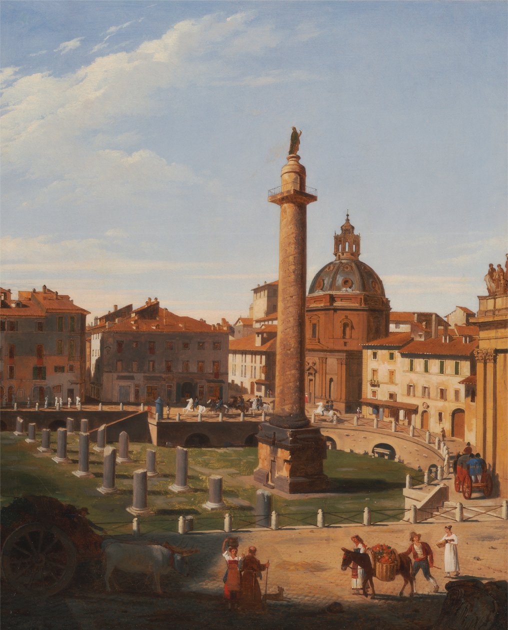 Udsigt over Trajans Forum, Rom af Sir Charles Lock Eastlake