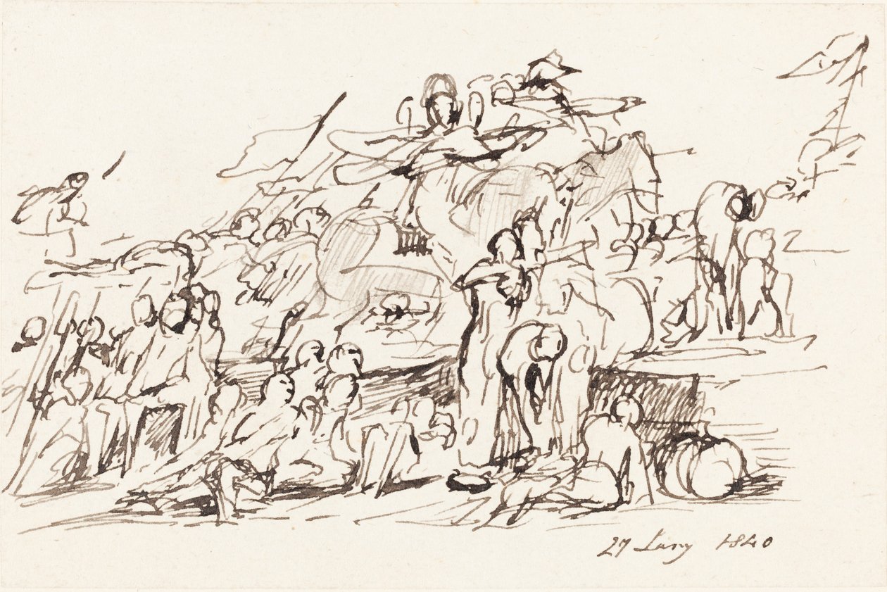 Kampscene af Sir David Wilkie