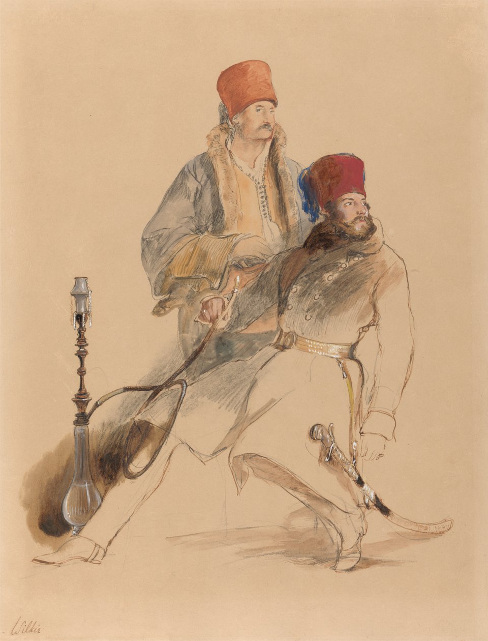 Kaptajn Leigh og hans Dragoman af Sir David Wilkie