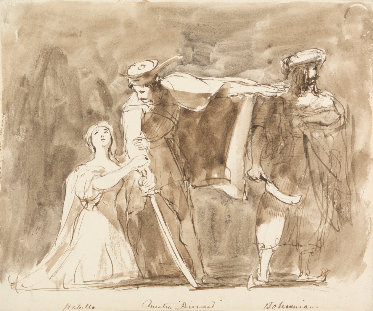 Scene fra Quentin Durward af Sir David Wilkie