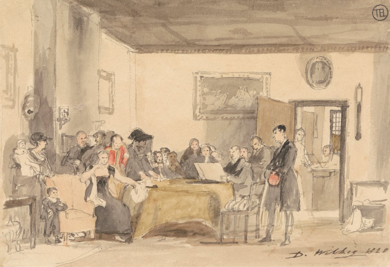 Undersøgelse til "At læse testamentet" af Sir David Wilkie