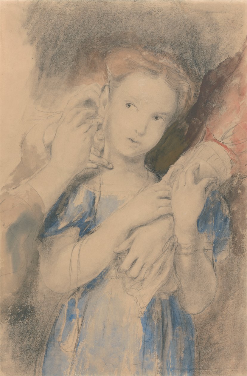 Studie til "The First Ear-Ring" af Sir David Wilkie
