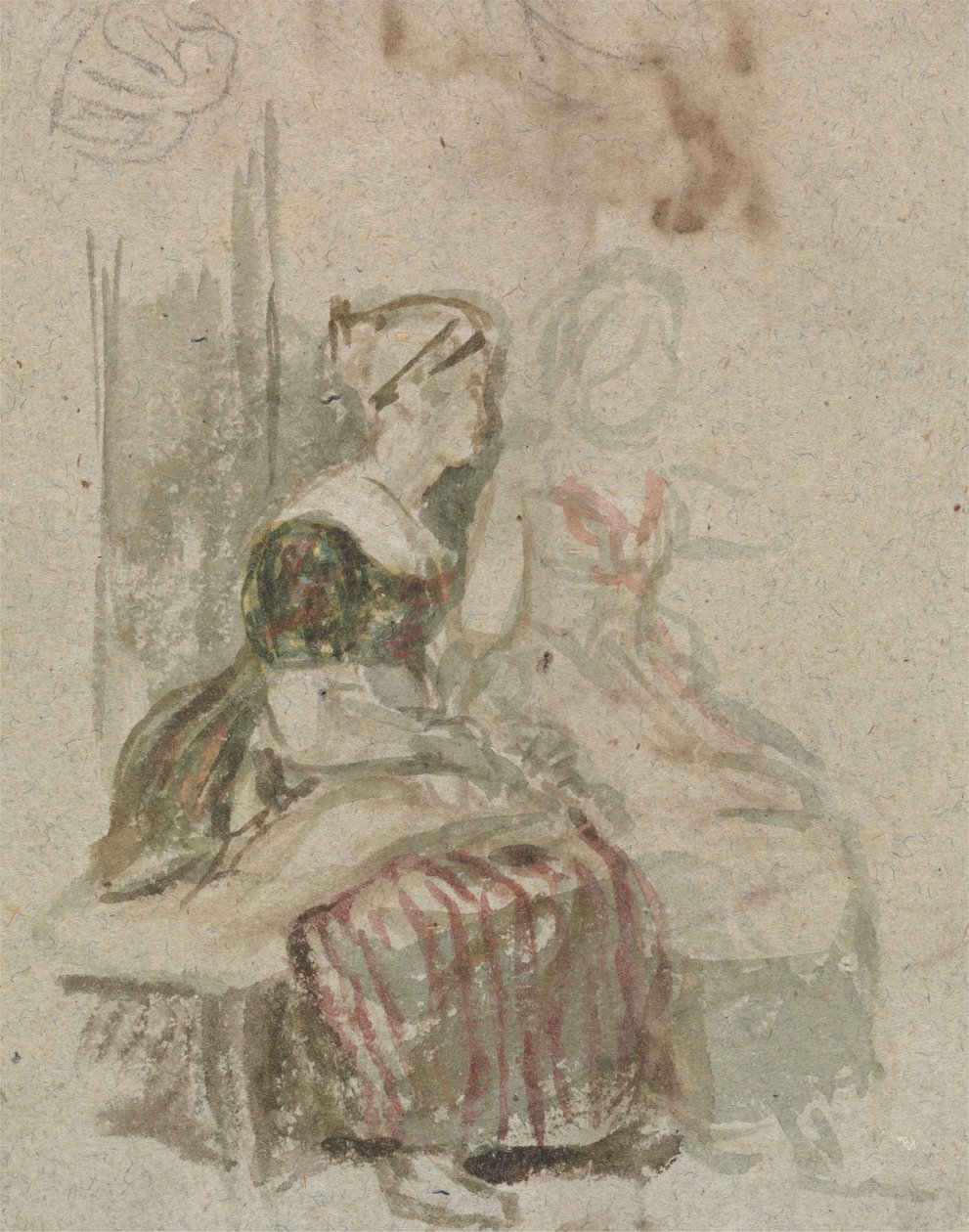 Studie til "The Penny Wedding" af Sir David Wilkie