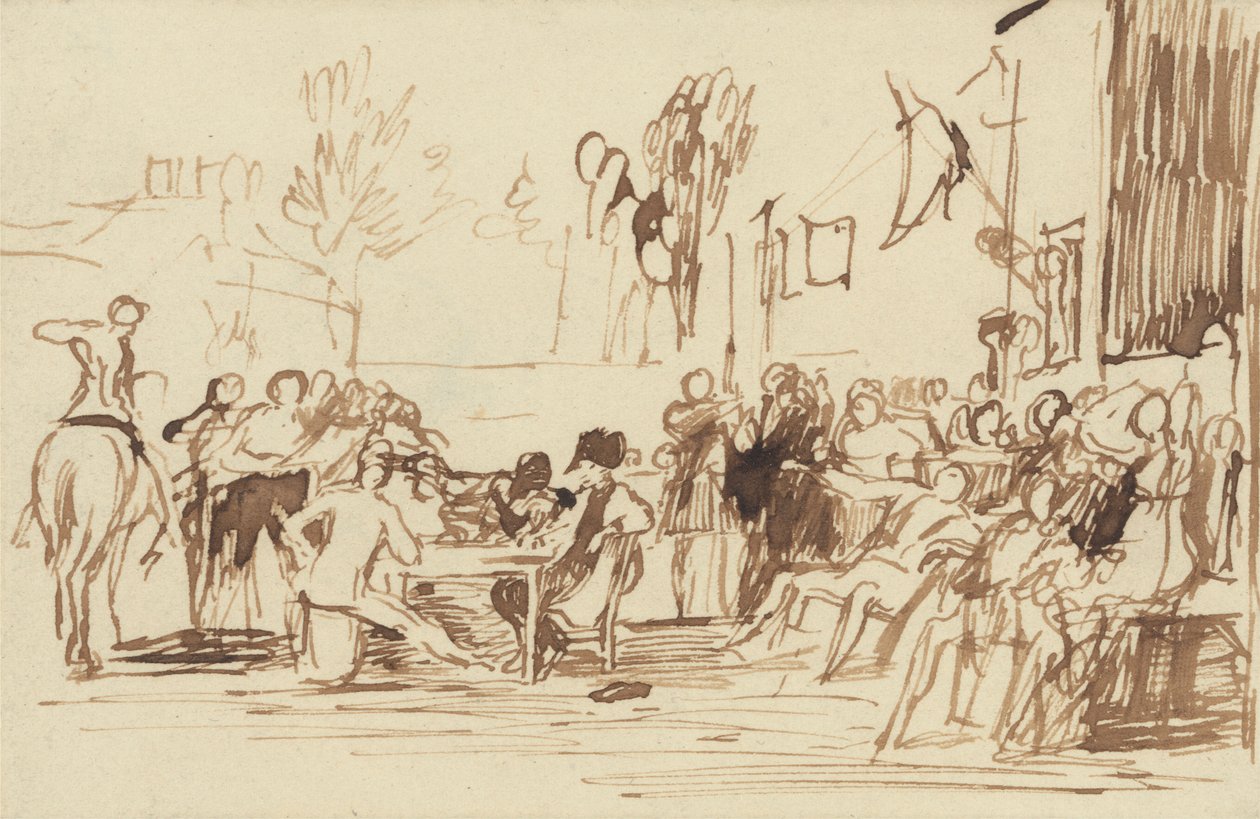 Chelsea-pensionisterne læser Waterloo-udsendelsen af Sir David Wilkie