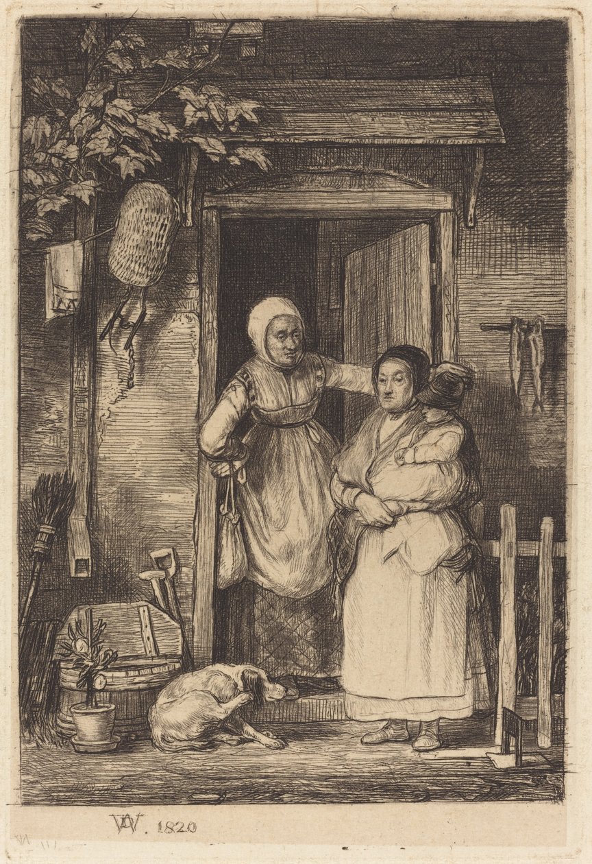 Hyttedøren af Sir David Wilkie