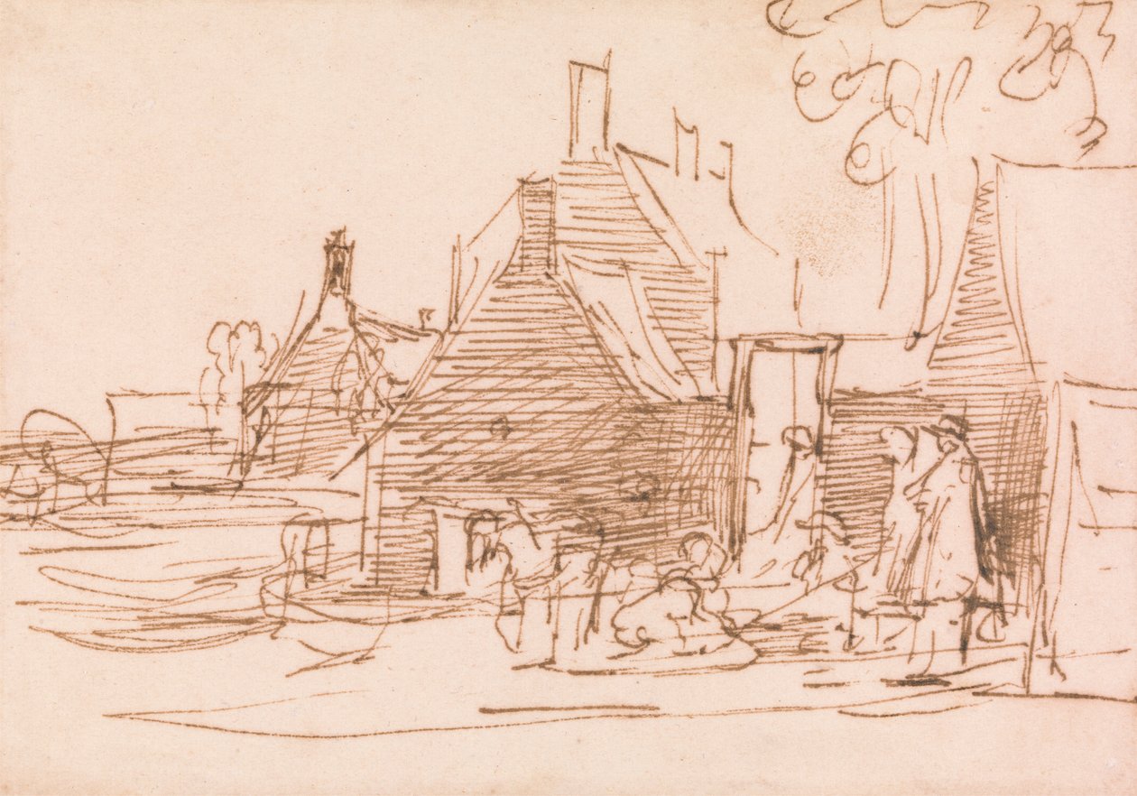 The Manse, Cults, Fife: Kunstnerens gamle hjem af Sir David Wilkie